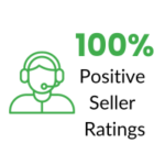 person icon with info about sellers ratings